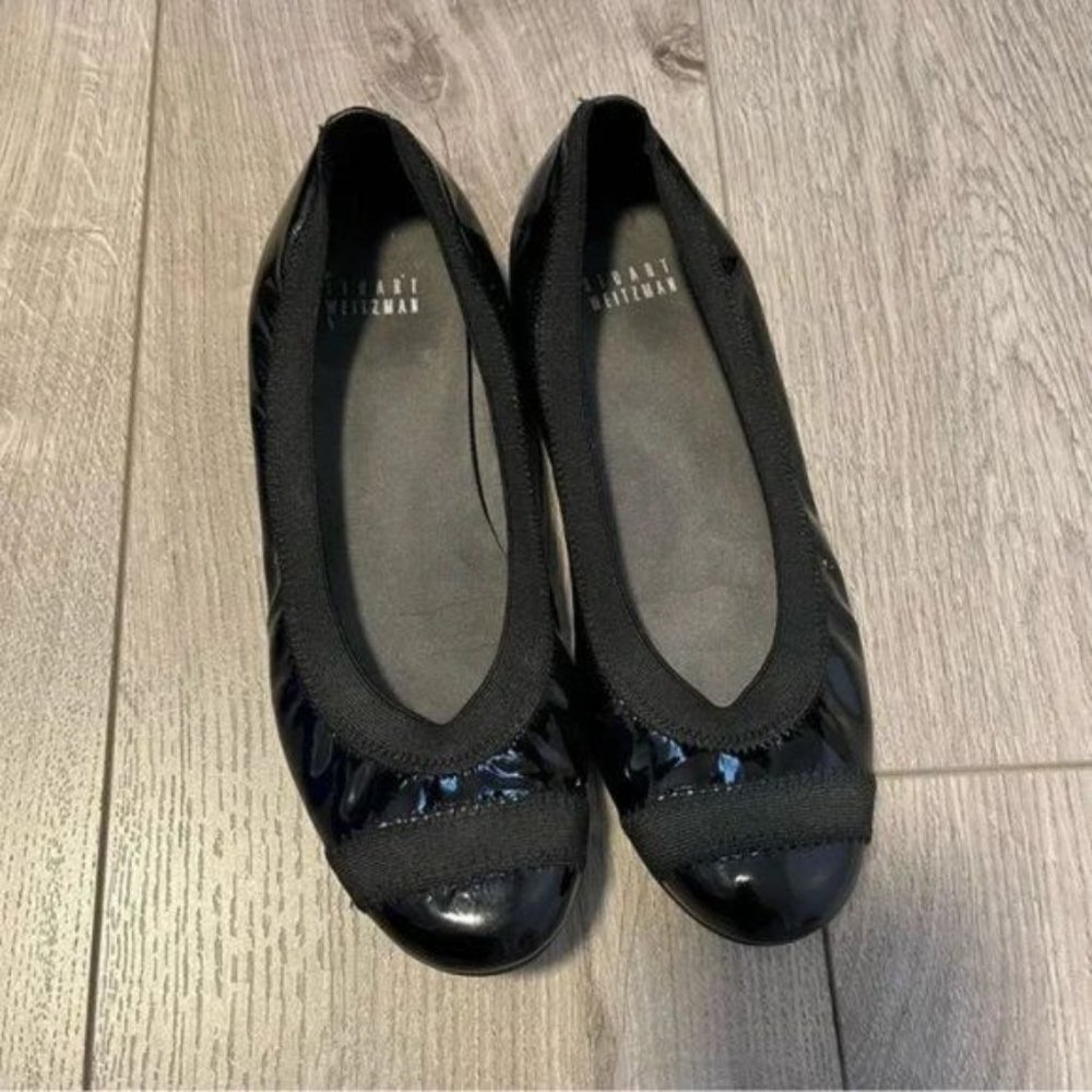 Stuart Weitzman Black Patent Leather ballet flats Black size US 6